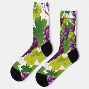 Grape Pattern Socks