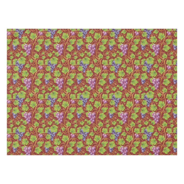 Grape Pattern Tablecloth (Front (Horizontal))