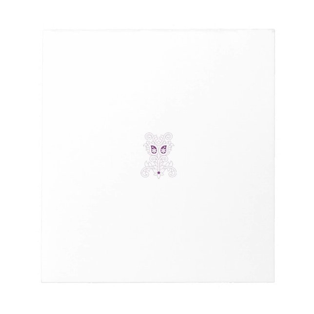 Grape Purple, Grape, Honey Flower decorative Notepad (Front)
