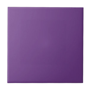Grape Purple Personalised Violet Colour Background Ceramic Tile