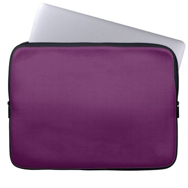 Grape purple (solid colour)  laptop sleeve (Front)