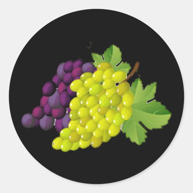 Grape Round Stickers (Front)