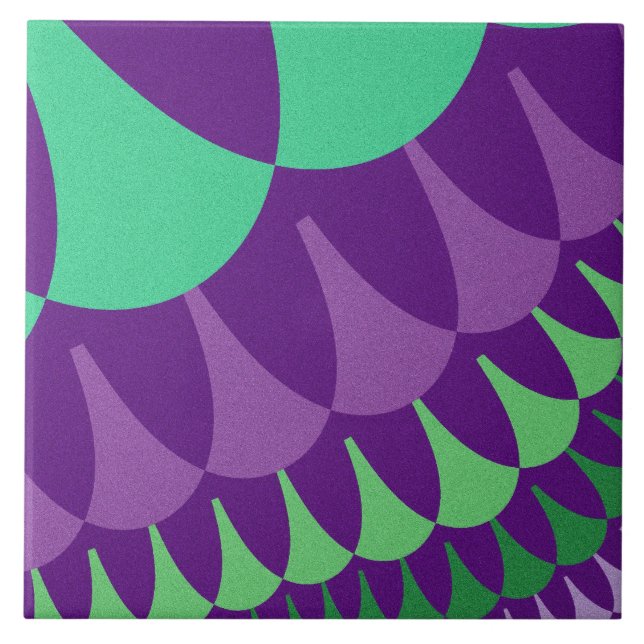 Grape Scales Ceramic Tile (Front)