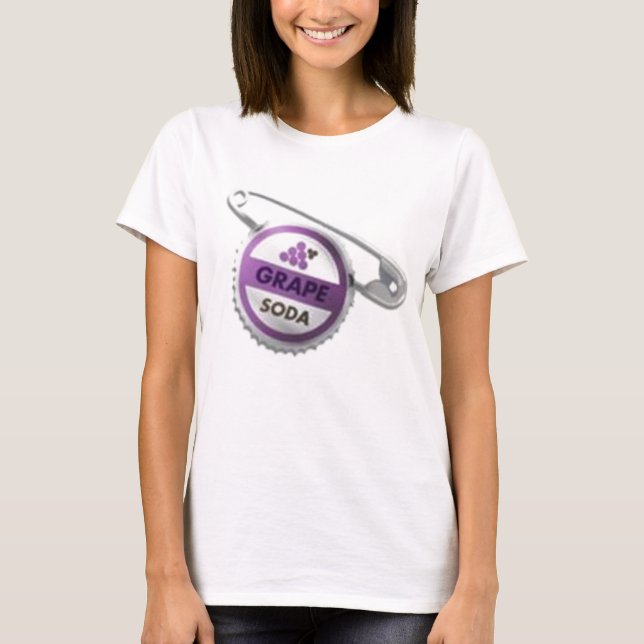 Grape soda bottle cap pin T-Shirt (Front)