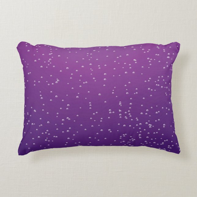Grape Soda with Tiny Bubbles Background Art Decorative Cushion (Front)