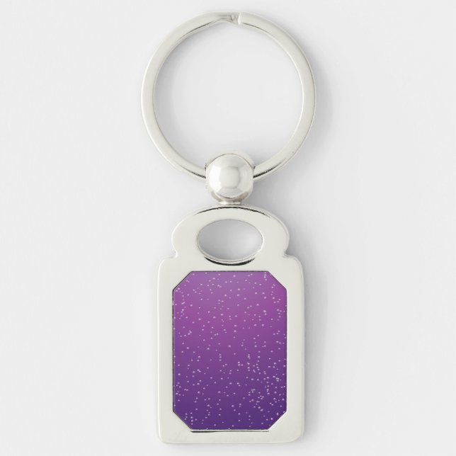 Grape Soda with Tiny Bubbles Background Art Key Ring (Front)