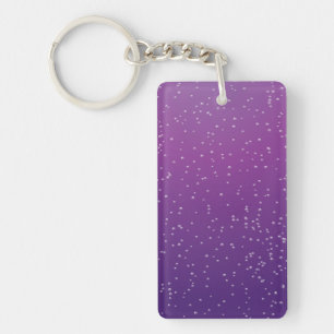 Grape Soda with Tiny Bubbles Background Art Key Ring