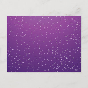 Grape Soda with Tiny Bubbles Background Art Postcard