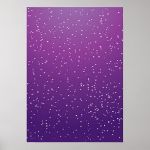 Grape Soda with Tiny Bubbles Background Art Poster