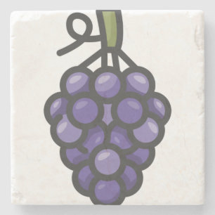 grape stone coaster