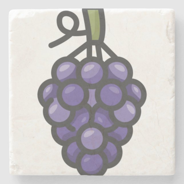 grape stone coaster (Front)