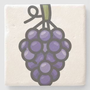 grape stone coaster