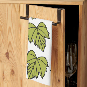 Grape Vine Green Leaves Grape Vine Tea Towel