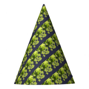 Grape Vine Green Leaves Party Hat