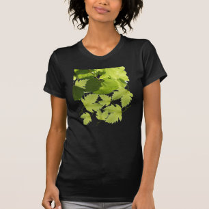Grape Vine Green Leaves T-Shirt