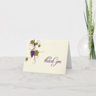 Grape Vine Thank You Note