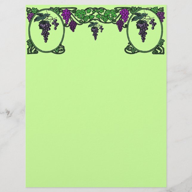 Grape Vines Letterhead (Front)