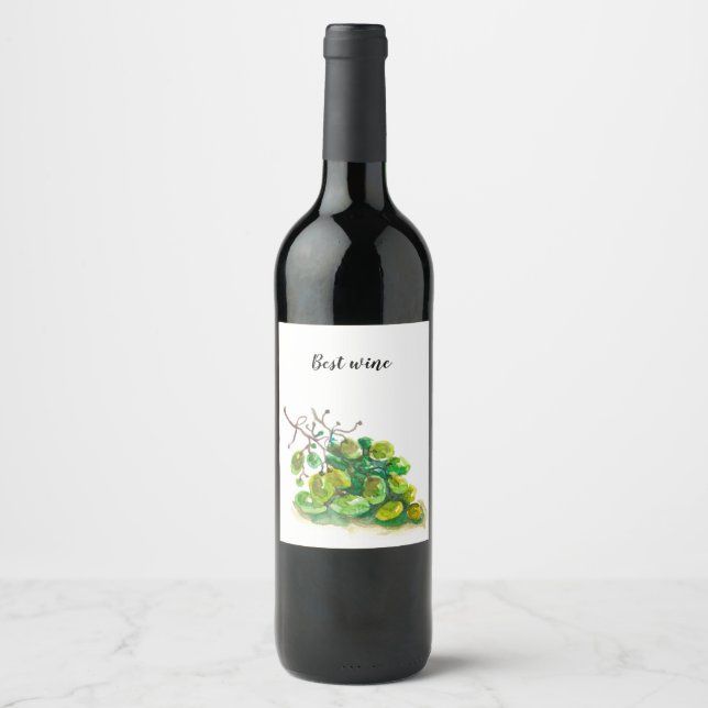 Grape wine label. wine label (Front)