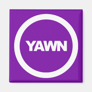 Grape Yawn Brand Dorm Fridge Magnet