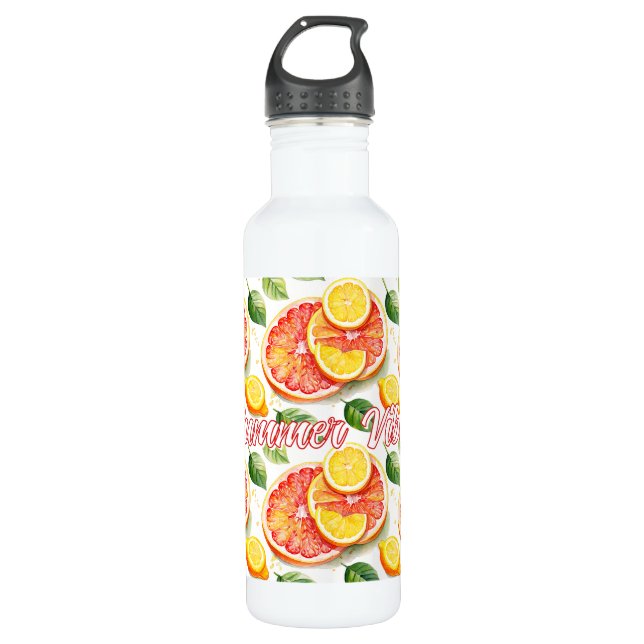 Grapefruit and Lemons Summer Vibes 710 Ml Water Bottle (Front)