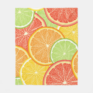 Grapefruit and orange abstract background. fleece blanket