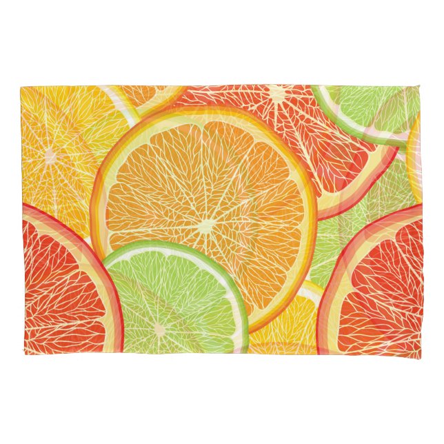 Grapefruit and orange abstract background. pillowcase (Front)