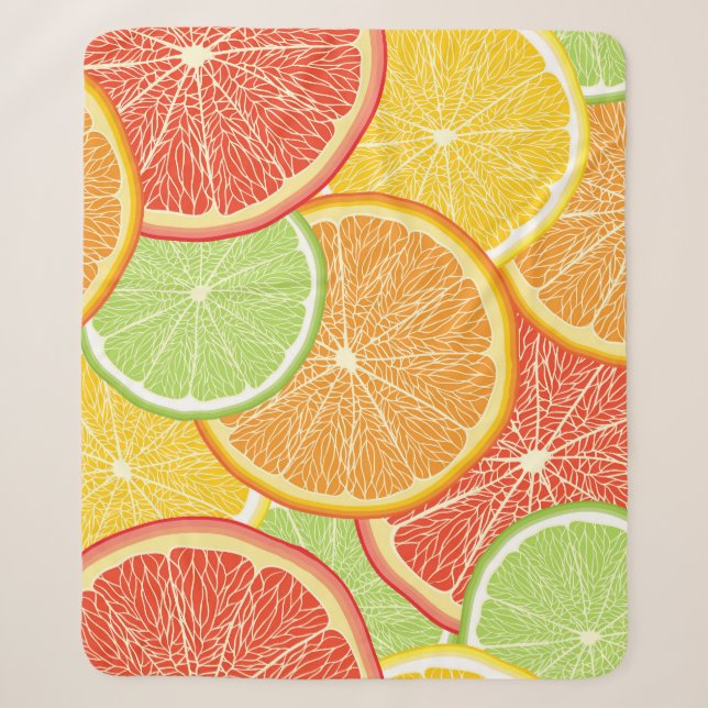 Grapefruit and orange abstract background. sherpa blanket (Front)