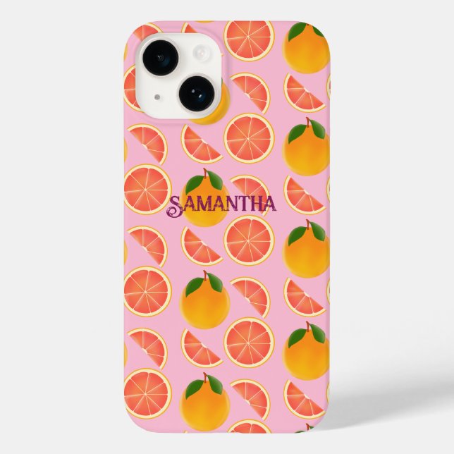 Grapefruit Case-Mate iPhone Case (Back)