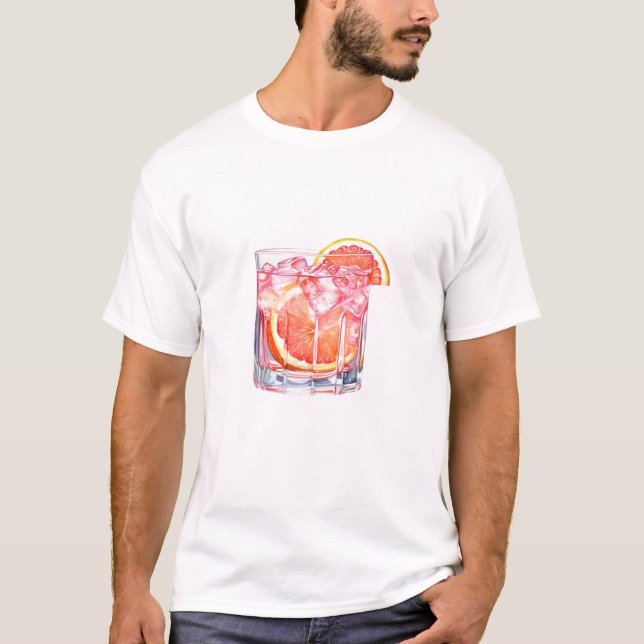 Grapefruit Citrus Cocktail T-Shirt (Front)