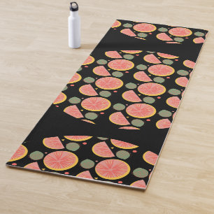 Grapefruit Garden Greenery Fruit Citrus Orange Yoga Mat