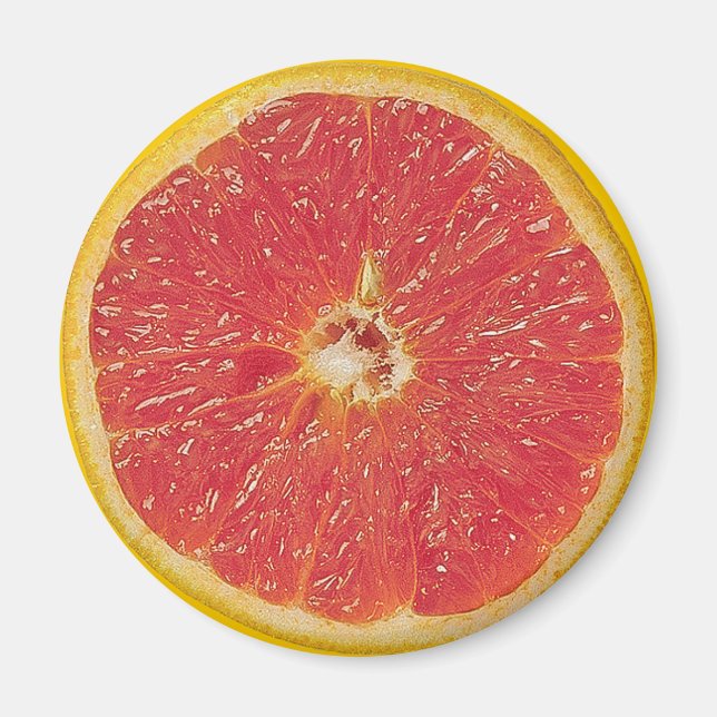 GRAPEFRUIT HALF REFRIGERATOR MAGNET (Front)