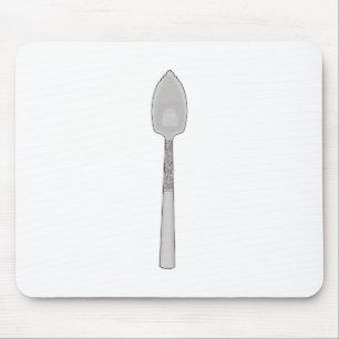 Grapefruit, Orange, Citrus, Fruit Spoon Mouse Pad