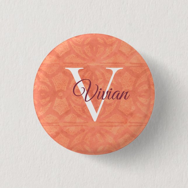 Grapefruit Pink 3 Cm Round Badge (Front)