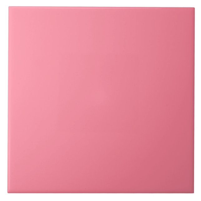 Grapefruit Pink Ceramic Tile. Ceramic Tile (Front)