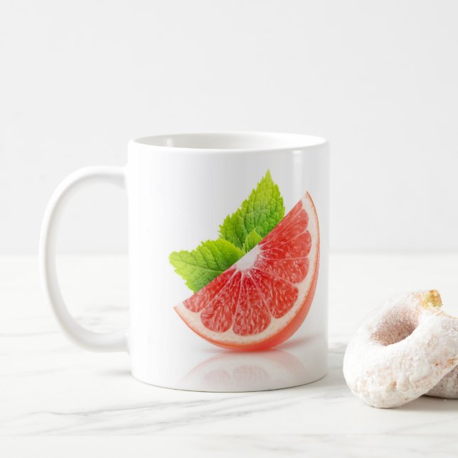 Grapefruit slice coffee mug (With Donut)