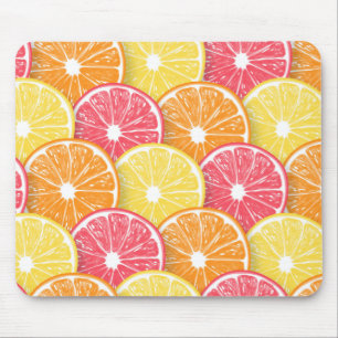Grapefruit slices mouse pad