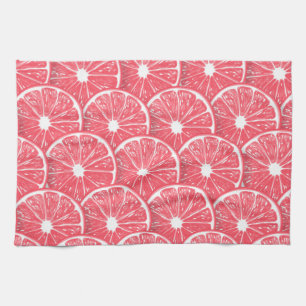 Grapefruit slices tea towel