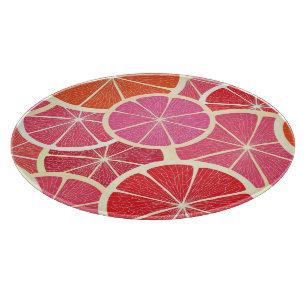 Grapefruit vintage background cutting board