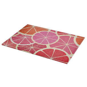 Grapefruit vintage background cutting board
