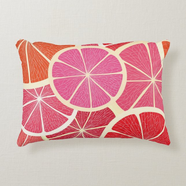 Grapefruit vintage background decorative cushion (Front)