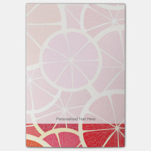 Grapefruit vintage background post-it notes
