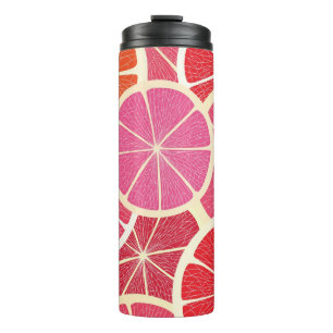Grapefruit vintage background thermal tumbler