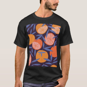 Grapefruit Vintage, Tropical Fruit Pattern. T-Shirt