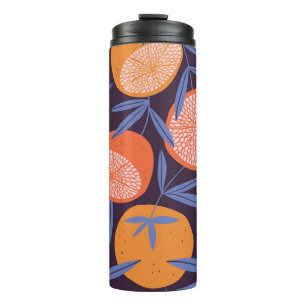Grapefruit Vintage, Tropical Fruit Pattern. Thermal Tumbler