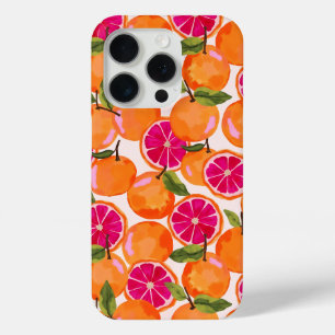 Grapefruit Watercolor iPhone 15 Pro Case
