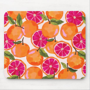 Grapefruit Watercolor Mouse Pad