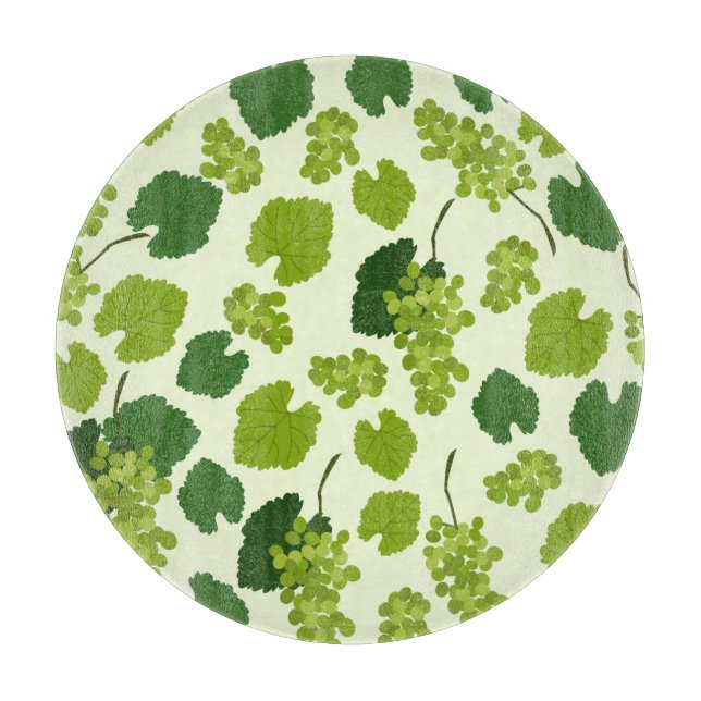 Grapes and Grape Leaves Pattern    Cutting Board (Front)