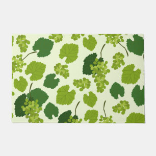 Grapes and Grape Leaves Pattern Doormat