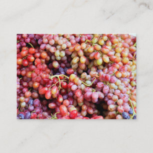 Grapes and Wine Business Card