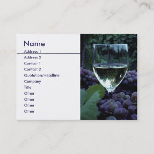 Grapes And Wine Business Card